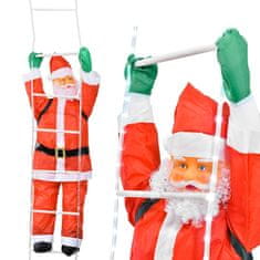 Tutumi Santa 240 CM na svítícím LED žebříčku