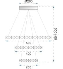 BPS-koupelny Lampa Vegas 20/40/60 + dálkové ovládání APP657