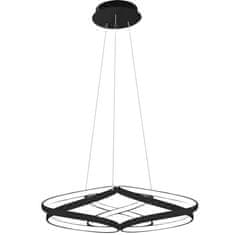 BPS-koupelny Moderní stropní svítidlo LED + PILOT APP793-CP FLAT Black