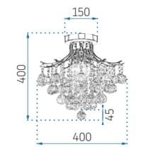 Toolight Křišťálové stropní svítidlo APP784-3C