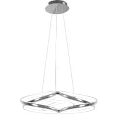 Toolight Moderní stropní svítidlo LED + PILOT APP795-CP Flat Chrome