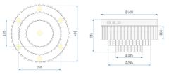 Toolight KŘIŠŤÁLOVÁ LAMPA PLAFON APP780-7C