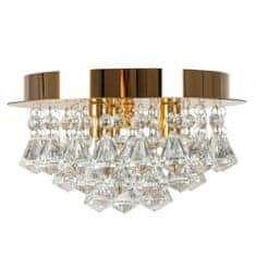 Toolight CRISTAL PLAFONOVÁ LAMPA APP1038-3CP Zlatá