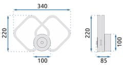 BPS-koupelny Led nástěnné svítidlo APP1044-W Black