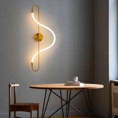 BPS-koupelny Moderní nástěnné LED osvětlení Lamp APP858-W Long Gold