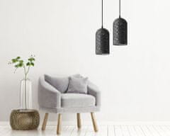 Toolight Betonová závěsná stropní lampa APP997-1CP B BLACK