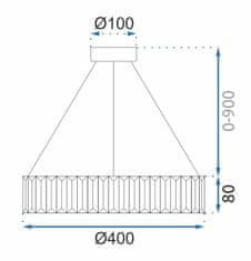 BPS-koupelny Stropní svítidlo Crystal LED APP982-CP