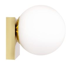 Toolight Nástěnné svítidlo Skleněná koule APP1009-1W Zlatá