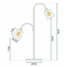 BPS-koupelny Stojací lampa APP924-2F