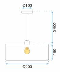 BPS-koupelny Závěsné svítidlo APP1016-1CP