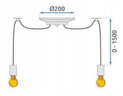 BPS-koupelny Lustr Spider Rope 6