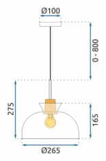 BPS-koupelny Závěsné svítidlo s APP1184-1CP C