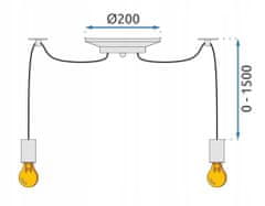 BPS-koupelny Lustr Spider Rope 8