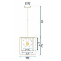 BPS-koupelny Stropní svítidlo APP1215-1CP Gold