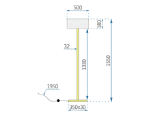 BPS-koupelny Stojací lampa APP966-3F