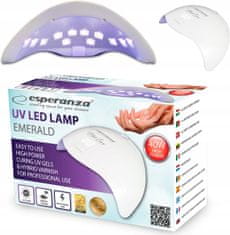 Esperanza Lampa na nehty UV Emerald EBN008 bílá