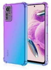 TopQ Kryt Xiaomi Redmi Note 12S Shock duhový fialovo-modrý 99837