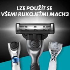 Gillette Mach3 Charcoal Náhradní hlavice do holicího strojku pro muže 8 ks