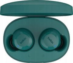 Belkin Bezdrátová sluchátka EarBuds Soundform Bolttrue Wireless - Teal mořská