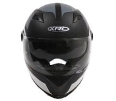 XRC Helma na motorku matt black/grey/white vel. XS