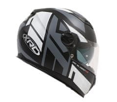 XRC Helma na motorku matt black/grey/white vel. XS