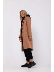 Made of Emotion Dámský kabát crombie coat Maduna camel S