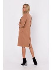 Made of Emotion Dámský kabát crombie coat Maduna camel S