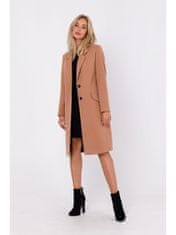 Made of Emotion Dámský kabát crombie coat Maduna camel S