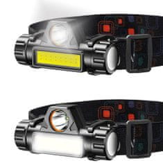 Trizand  18371 Čelovka LED COB 4v1