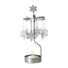 Decor By Glassor Andělské zvonění se stříbrnými vločkami