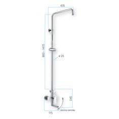 Mereo Eve baterie se sprchovou soupravou CBE60104SCE - Mereo