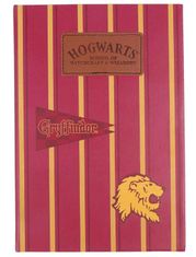CurePink Dárkový set Harry Potter: Erb Bradavic - Hogwarts A5 blok - propiska - mapa (25 x 23 x 3 cm)