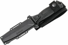 Gerber G1060 Strongarm outdoorový nůž 12,7 cm, celočerný, částečně zoubkovaný, FRN, pouzdro