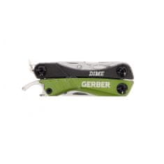 Gerber 31-00362 Dime MultiTool Green multifunkční nástroj - kleště, ocel, šedo-zelená, 12 funkcí