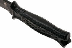 Gerber G1060 Strongarm outdoorový nůž 12,7 cm, celočerný, částečně zoubkovaný, FRN, pouzdro