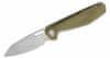 30-001912 Slimsada kapesní nůž 8,8 cm, Stonewash, olivovo-zelená, Micarta