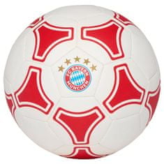FotbalFans Fotbalový míč FC Bayern Mnichov. Bílá a červená. Vel.1