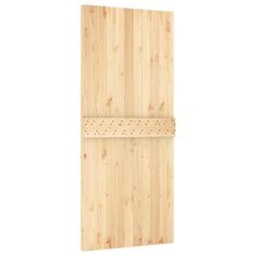 Greatstore Posuvné dveře s kováním 90 x 210 cm masivní borové dřevo