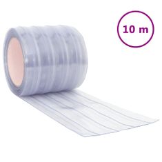 Vidaxl Závěs do dveří průhledný 200 mm x 1,6 mm 10 m PVC