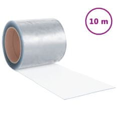 Vidaxl Závěs do dveří průhledný 200 mm x 1,6 mm 10 m PVC