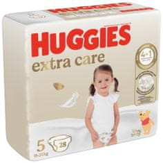 Huggies HUGGIES Pleny jednorázové Extra Care 5 (12-17 kg) 28 ks