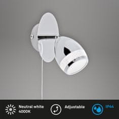 BRILONER BRILONER LED bodové svítidlo 11,5 cm 4W 350lm chrom IP44 BRI 2995-018