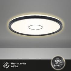 BRILONER BRILONER Slim svítidlo LED panel, pr. 29,3 cm, 2400 lm, 18 W, černá BRI 3391-015