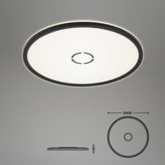 BRILONER BRILONER Slim svítidlo LED panel, pr. 42 cm, 3000 lm, 22 W, černá BRI 3392-015