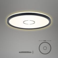 BRILONER BRILONER Slim svítidlo LED panel, pr. 29,3 cm, 2400 lm, 18 W, černá BRI 3391-015