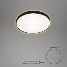 BRILONER BRILONER LED stropní svítidlo, pr. 28,5 cm, 12 W, černá-bílá BRI 3443-115