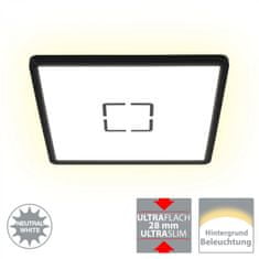 BRILONER BRILONER Slim svítidlo LED panel, 29,3 cm, 2400 lm, 18 W, černá BRI 3390-015