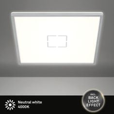 BRILONER BRILONER Slim svítidlo LED panel, 42 cm, 3000 lm, 22 W, stříbrná BRI 3393-014