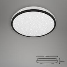 BRILONER BRILONER LED stropní svítidlo hvězdné nebe, pr. 28 cm, 12 W, černá BRI 3403-015