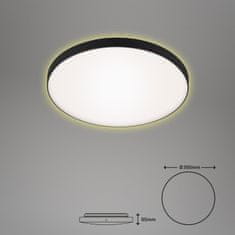 BRILONER BRILONER LED stropní svítidlo, pr. 35,5 cm, 18 W, černá-bílá BRI 3443-215